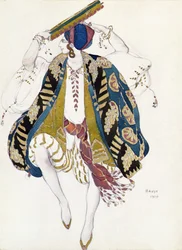 Kostymedesign for Jewish Dancer, fra Cleopatra