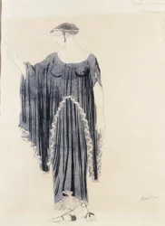 Kostymedesign for Oedipus i Colonus-Antigone, ca. 1899 til 1909