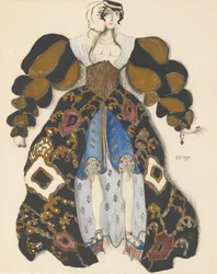 Kostymedesign for Balletten La Légende de Joseph av R. Strauss