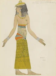 Kostymedesign for balletten Hélène de Sparte av E. Verhaeren og D. de Séverac
