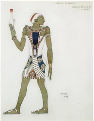 Kostymedesign for balletten Hélène de Sparte av E. Verhaeren og D. de Séverac, 1912