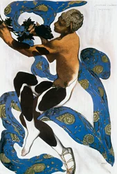 Faun, kostymeskisse til Claude Debussys ballett