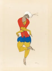Maria Kuznetsova, kostymedesign for "L"Adoration", 1922