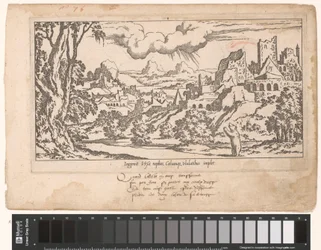 Callisto som bjørn ber Jupiter i et landskap av ruiner Le Fable de Calisto (serietittel) Myth of Callisto (serietittel)