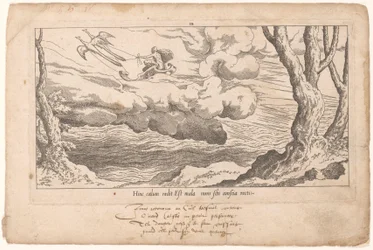 Juno i vognen sin vender tilbake til Olympus Le Fable de Calisto (serietittel) Myth of Callisto (serietittel)