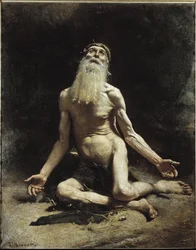 Job - maleri av Léon Bonnat (1833-1922)