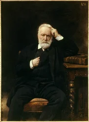 Portrett av den franske forfatteren Victor Hugo (1802-1885) Maleri av Leon Joseph Bonnat (1833-1922) Versailles fra 1800-tallet, Musee du Chateau - Portrett av den franske forfatteren Victor Hugo (1802-1885). Maleri av Leon Joseph Bonnat (1833-1922)