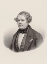 Portrett av komponisten Auguste-Mathieu Panseron 1796-1859, 1850.