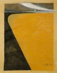 Strand; Plage, ca. 1909-1910 (pastell, gouache og kull på kort)
