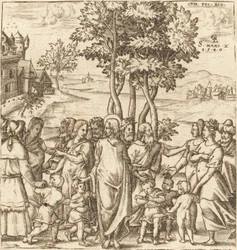 Kristus velsigner barna