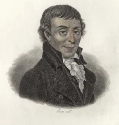 Portrett av Abbe Gaultier (1746-1818), professor og metodolog for fransk allmennutdanning. I "" Portretter av nyttige menn""