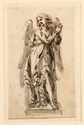 Design for skulptur, Angel in Adoration