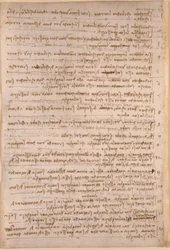 Arundel 263, f.154v, Leonardo da Vincis notater fra 