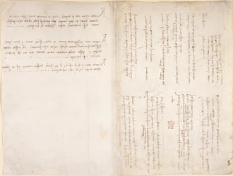 Arundel 263, ff.229v, f.226 Leonardo da Vincis notater fra 