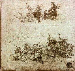Battle of Horsemen-studie for slaget ved Anghiari