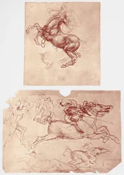 Hesteoppdrett og ryttere og fotsoldater, c1504.
