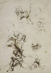 Leonardo da Vinci, objekt 1857.0110.1 - endetarm (British Museum)