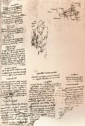 Skisse av en topp i Armenia, og et skissekart over Armenia, c1472-c1519 1883