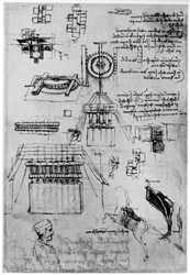 Studie for støping av Sforza-monumentet, c1493 1954