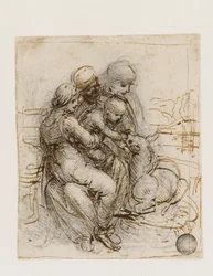 Jomfruen og barnet med den hellige Anne Anna Metterza, ca. 1501.