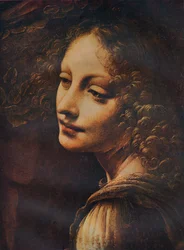 Jomfruen i grotten, detalj, ca. 1491