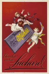 Reklameplakat for Milka-sjokolade fra Suchard, 1925