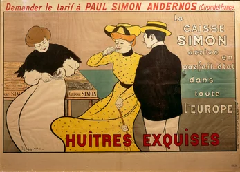 Plakatreklame for østerssalg, av Leonetto Cappiello