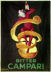 Plakat for aperitiff Bitter Campari. Illustrasjon av Leonetto Cappiello (1875-1942) 1921 Paris, dekorativ kunst
