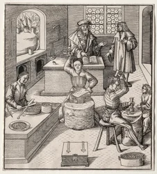 Unge Maximilian i myntverket.