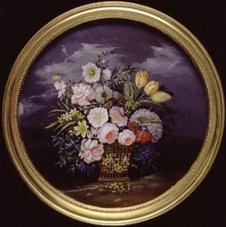 Blomster i et åpent landskap
