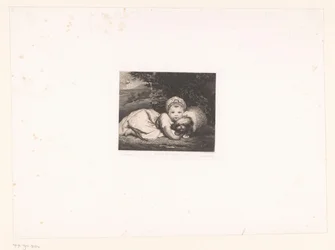 Prinsesse Sophia Matilda av Gloucester med hunden sin