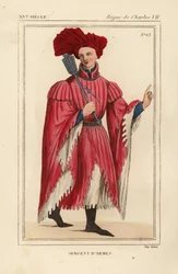 Sergeant d#39;armes eller sersjant-at-arms med seremoniell mace