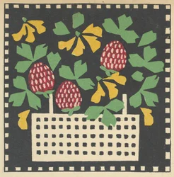 Kurv med blomster, 1907.