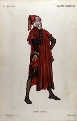 Kostyme for karakteren til Gianni Schicchi fra operaen "Il trittico" (Triptyken) av Giacomo Puccini (1858-1924) - 1919