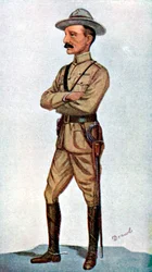 Robert Baden-Powell , engelsk soldat, 1900.