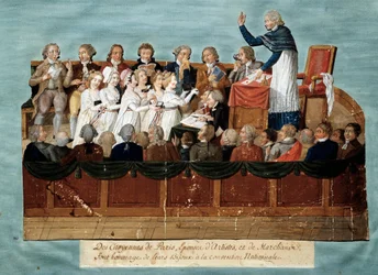 Den franske revolusjon: «Borgere i Paris tilbyr smykkene sine til Nasjonalkonventet». Illustrasjon av brødrene Lesueur (18. århundre). 1792-1795. Paris, Musée Carnavalet