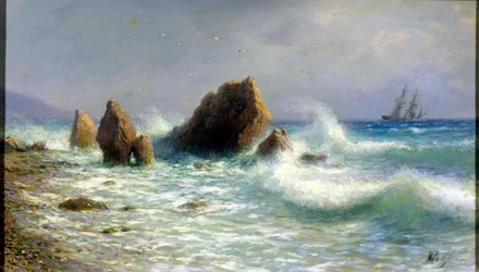 Ved Livadia-kysten, 1895.