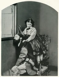 Ved vinduet, ca 1860-tallet, 1948.