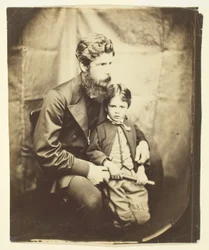 Pastor James Langton Clark og sønnen Charles (Robin)