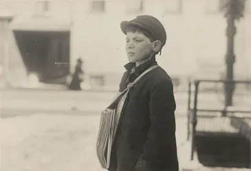 Tony Casale, "Bologna", 11 år gammel, solgt aviser i 4 år, Hartford, Connecticut, mars 1909