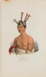 WAA-KAUN-SEE-KAA eller Klapperslangen; En Winnebago-høvding, fra The Aboriginal Portfolio