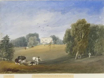 Greenway Bank - Hall: akvarellmaling, og [c 1840]
