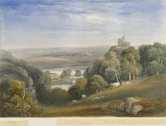 Greenway Bank - Lake: akvarellmaling, og [c 1830-1840]