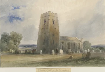 Kingsley Church: akvarellmaling, og [c 1830-1840]