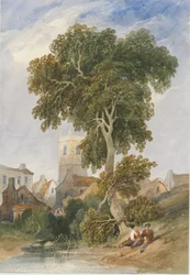 Longnor Village: akvarellmaling, og [c 1830-1840]
