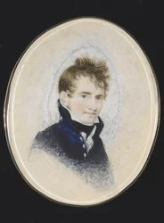 Portrett av Paul Peckham, ca. 1810-20 (akvarell på elfenben)