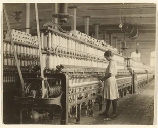 [Fjorten år gammel spinner, Brazos Valley Cotton Mill, Vest-Texas]