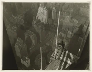 Raising the Mast, Empire State Building, 1931 (foto av gelatinsølv)