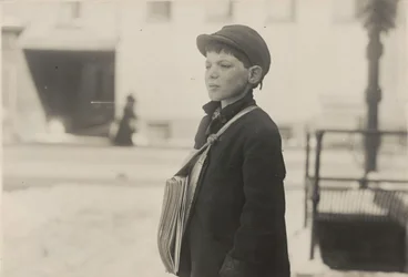 Tony Casale, «Bologna», 11 år gammel, har solgt aviser i 4 år, Hartford, Connecticut, mars 1909