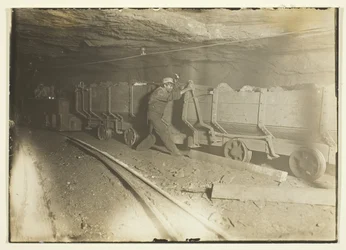 Uten tittel (Kullvogner i gruven)